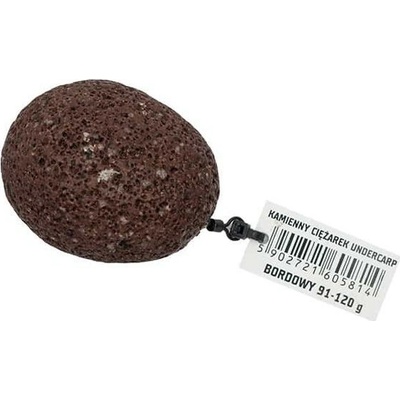 UnderCarp Závažie z kameňa Očko Obratlík Bordó Hmotnosť 50-70g