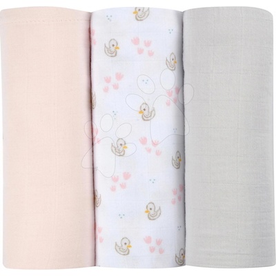 Cotton Muslin Cloths Beaba Cygne 70*70 ružové 3 ks