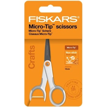 Fiskars Ножица за общо ползване, незалепваща, 13 см, FISKARS "MicroTip Titanium", бяла 1070025 (1070025)