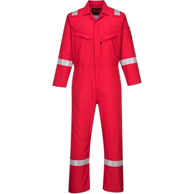Portwest AF73 Araflame Silver nehorľavá reflexná kombinéza červená 40