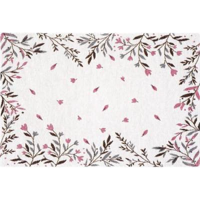 SCANquilt Prestieranie motiv vetvičky sivá ružová 32x48cm