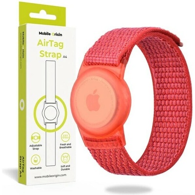 Mobile Origin AirTag Strap remienok červený FRL-ATSTR-RED