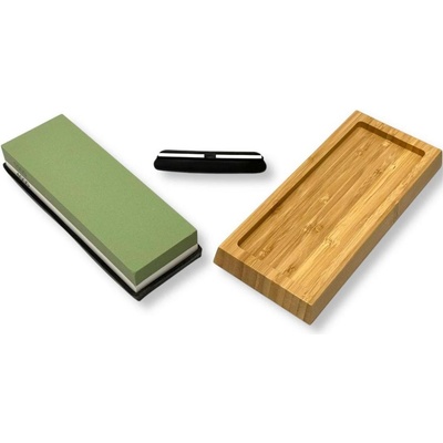 HARAHU Шлифовъчен камък с бамбукова основа и ъглов водач - 1000 / 4000 kp37741 (37741)