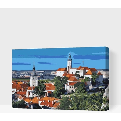 Painting Queens Malování podle čísel Mikulov 2 60 x 80 cm bez rámu a bez vypnutí plátna PBN/MIKULOV2/60 x 80/WO