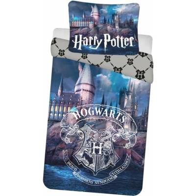 Sconto obliečky HARRY POTTER modrá/sivá 70x90 140x200