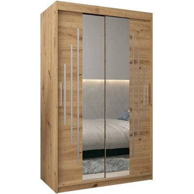 DobreSny se zrcadlem YORK1 120 x 200 cm Dub Artisan