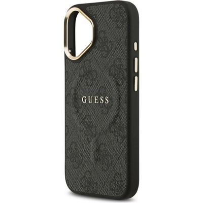CG Mobile iPhone 17 GUESS 4G CLASSIC LOGO Силиконов удароустойчив заден капак с кожен ефект за iPhone 17, BLACK GUHMP17SP4MSEGCK (GUHMP17SP4MSEGCK)