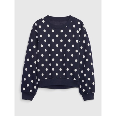 GAP 820737-00 dětská vzorovaná mikina tmavě modrá