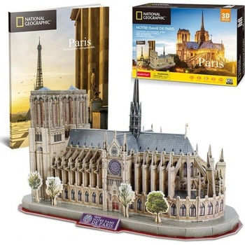 CubicFun 3D puzzle National Geographic: Katedrála Notre-Dame 128 ks