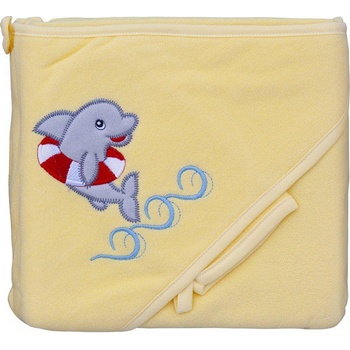 Scarlett Froté uterák delfín s kapucňou žltá