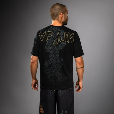 Venum pánské tričko Serpenti Black Silver Gold