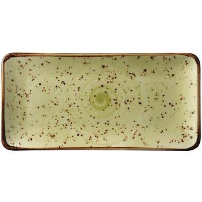 FINE DINE Obdélníkový talíř 300x150 mm, olivový Earth Colours Olive