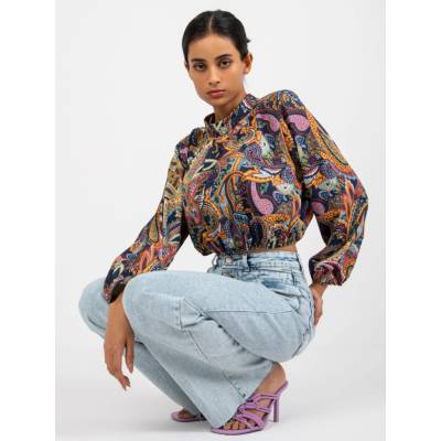 Blouse-DHJ-BZ-15170.39-navy blue