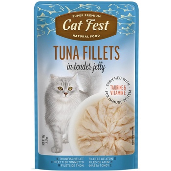 Cat Fest pouch - пауч за котки в желе с риба тон различни видове 70 г