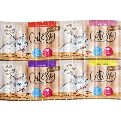 Catessy Mini-Sticks slanina, pečeň, slad, syr 60 x 2 g