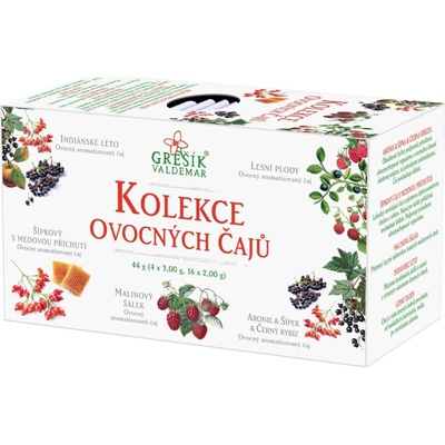 Grešík Kolekcia Ovocných čajov porciovaných 44 g