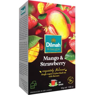 Dilmah černý čaj Mango Jahoda 20 ks 30 g