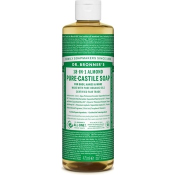 Dr. Bronner's tekuté univerzálne bio mydlo ALL-ONE Almond 475 ml