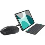 Logitech MX Anywhere 3S for Mac, compact wireless Bluetooth mouse, 8K DPI tracking on any surface, flip folio keyboard case for iPad Pro 11 Inch (M4), iPad Air 11 Inch (M2 and M3)(5th Gen - 2024) - 910-006929