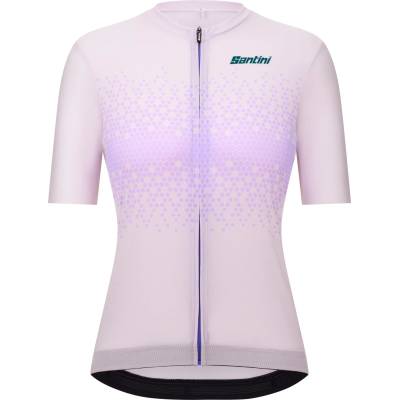 Santini Дамска фланелка с къс ръкав за колоездене Santini Women's Moon S/S Jersey Cycling jersey - Lilla - размер XS (156-2732-0112)