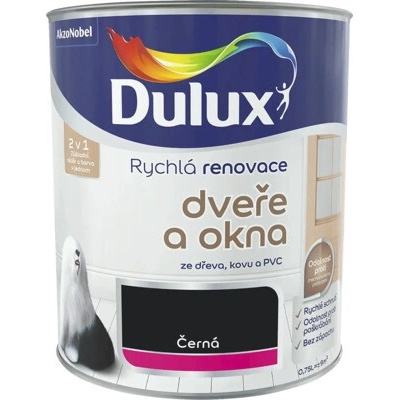 Dulux Rýchla renovácia dvere a okná 0,75 l Čierna