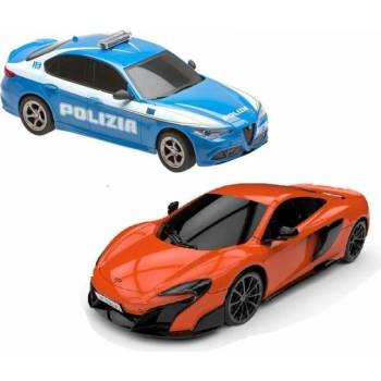 RE.EL Toys sada RC aut Alfa Romeo Qiulia Q Polizia a McLaren 675LT RTR 1:24