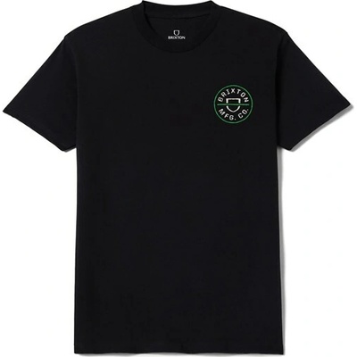 Brixton triko Crest Ii S/S Std Black/Stone/Green
