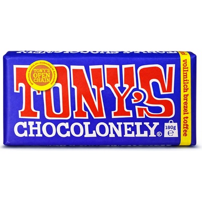 Tony's Chocolonely Dunkle Vollmilch Brezel Toffee 180 g