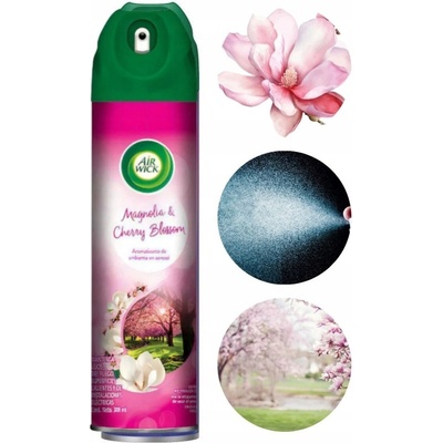 Air Wick Magnólia a Čerešňový Kvet Sprej 300 ml