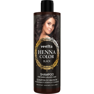 Venita Henna Color šampón na umývanie vlasov v tmavých a čiernych odtieňoch 300 ml