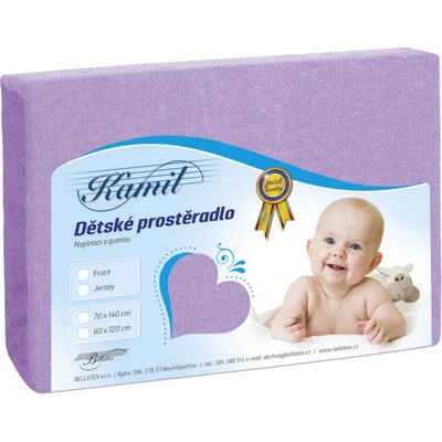 Vesna Prostěradlo jersey světle fialové 60x120