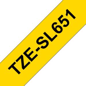 Brother TZeSL651 tape Black on Yellow 24mm (TZESL651) - tehnik