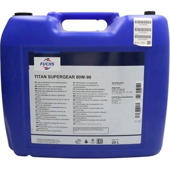 Image 1 of FUCHS Трансмисионно масло fuchs titan supergear 80w90 20 литра
