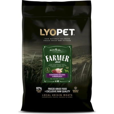 Lyopet Farmer Adult Farmárska kačica s prepeličkou 12 kg