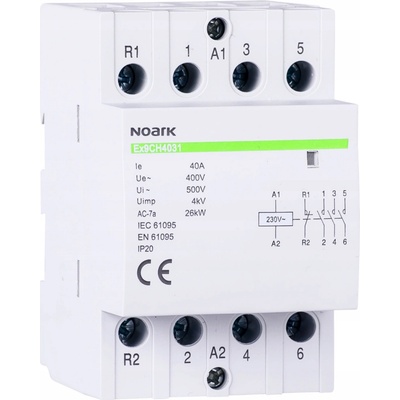 NOARK modulární stykač 4NO 40A 230V 102420