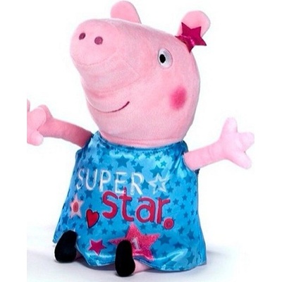 Prasátko Peppa modré šaty 30 cm