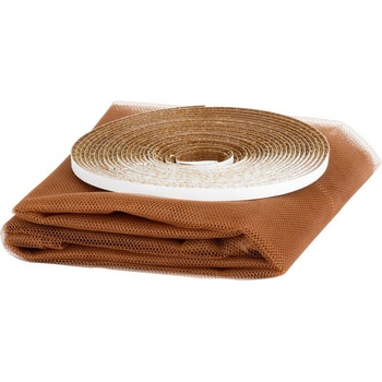 FlyScreen3 Sieť 150x180 cm, proti hmyzu a komárom, na okno, hnedá PE