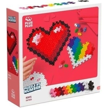 Plus-Plus Skládej podle čísel Srdce
