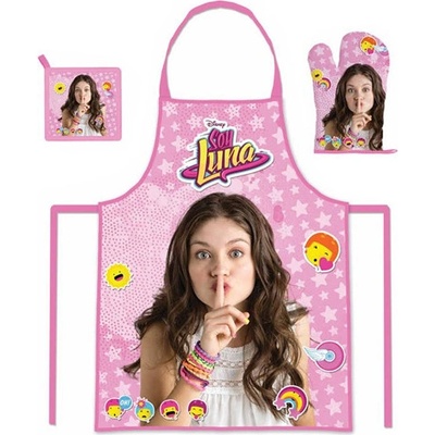 BrandMac Dievčenská zástera Soy Luna s chňapkou