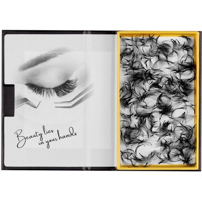 Luxury Lashes 12D Riasy Premium sypané v hotovom vejáriku 500 Ks Zakrivenie umelých rias: CC, Dĺžka umelých rias: 12 mm, Hrúbka rias: 005