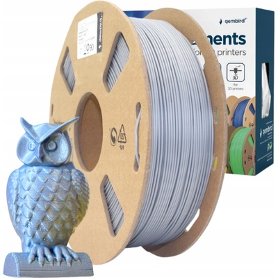 Gembird PLA PLUS, 1,75mm, 1kg, šedá
