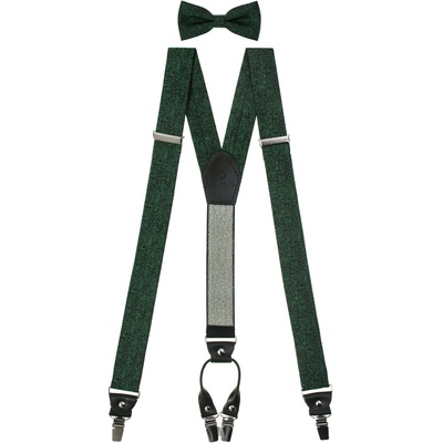 Avantgard Set Látkové šle Y 886-2262023 zelená černá kůže