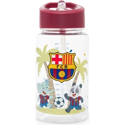 Miniland Back to school Miniland Kiddie Bottle Explorer detská fľaša so slamkou 450 ml Tritan FC Barcelona