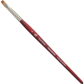 Princeton Artist Brush Velvetouch Multi-Technique Synthetic Chisel Blender Плоска четка 6 1 бр (P3950CB6)