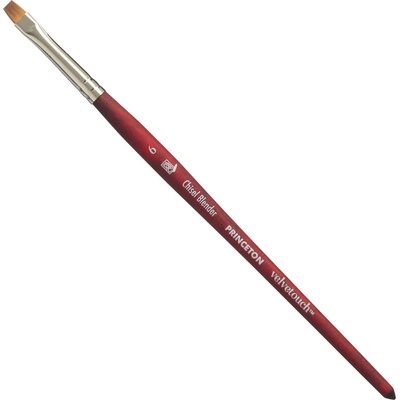Princeton Artist Brush Velvetouch Multi-Technique Synthetic Chisel Blender Плоска четка 6 1 бр (P3950CB6)
