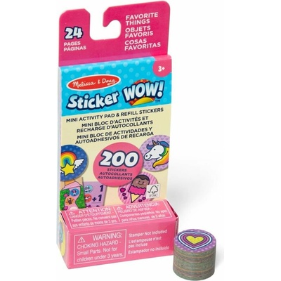 Melissa & Doug Sticker Wow náplne samolepiek obľúbené predmety