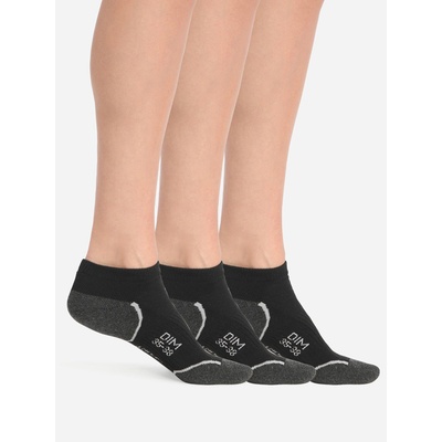 DIM Комплект от три дамски спортни чорапа в черно Dim SPORT IN-SHOE 3x DIM | Cheren | ЖЕНИ | 35-38