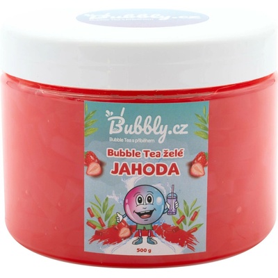Bubbly.cz Domácí Bubble Tea Želé jahoda 0,5 kg