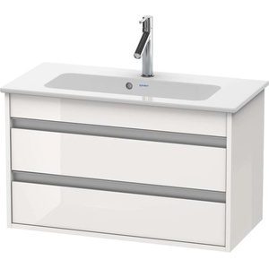 Duravit Ketho - Шкафче за умивалник 48x80x39 см, 2 чекмеджета, лъскаво бяло KT645302222 (KT645302222)