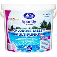 Sparkly POOL Chlorové tablety multifunkční 6v1 MAXI 3 kg